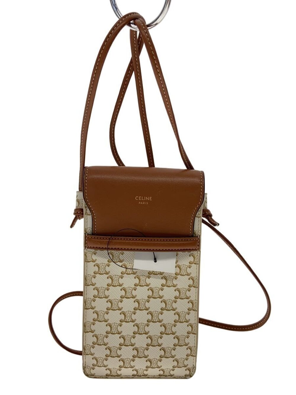 Celine Shoulder Bag Camel Brown All over